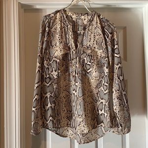 Snake Print Blouse